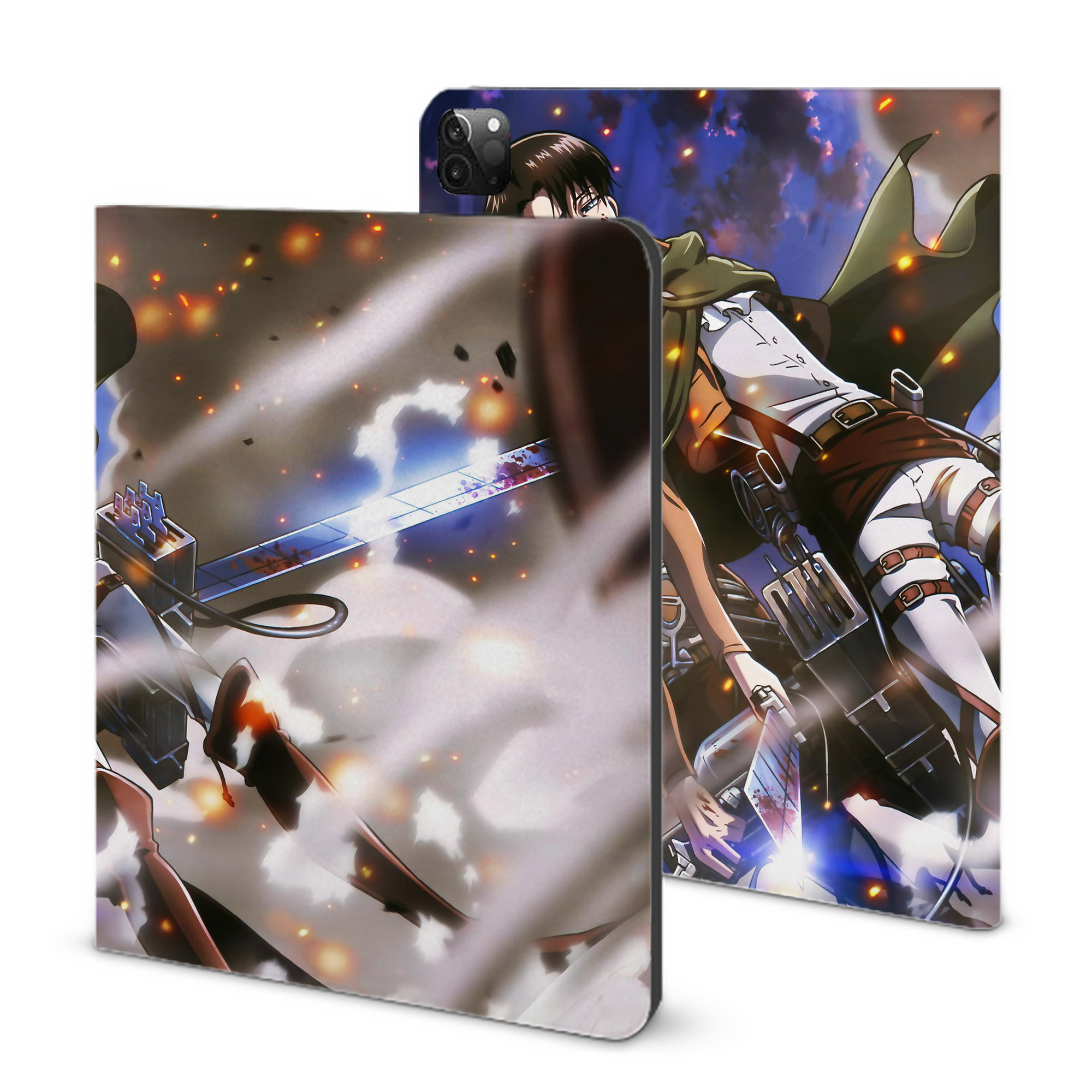 （画像用） 進撃の巨人 Attack on Titan IPadケース ペンホルダー付き ブックスタイルデザイン